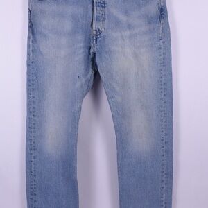 Levi's Light Blue Men's 501 Button fly Straight Jeans